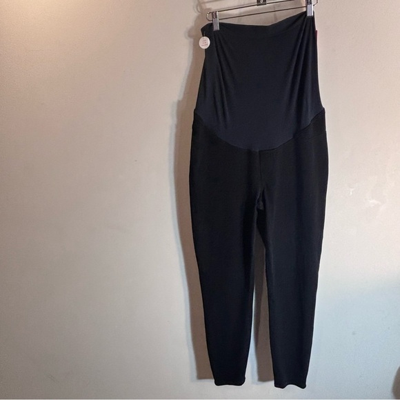 SPANX Sz XL Jean-ish Mama Ankle Maternity Black Leggings NEW WITH TAGS - Picture 2 of 12